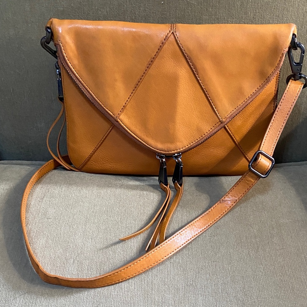 Christopher Kon Tan Leather Crossbody Bag